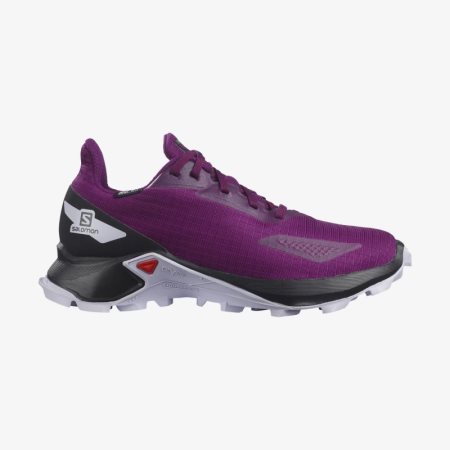 Zapatillas Trail Running Salomon ALPHACROSS BLAST CLIMASALOMON WATERPROOF Niños Moradas (ES-BQVN)